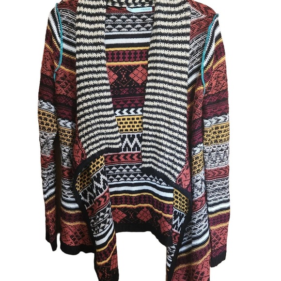 Maurices Womens boho open front draped cardigan sweater size small - Picture 1 of 4